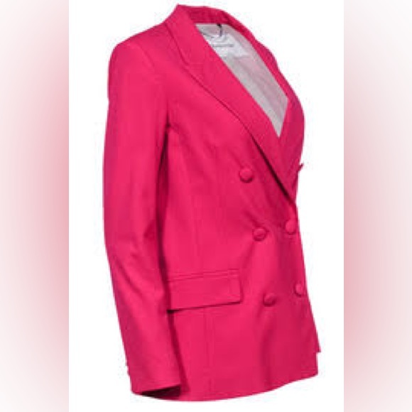 Babaton Pink Blazer Tailored Suit Jacket - Picture 2 of 5